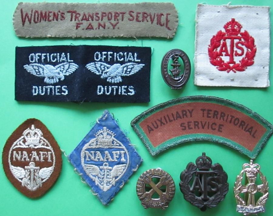 WOMAN'S FORCES BADGES