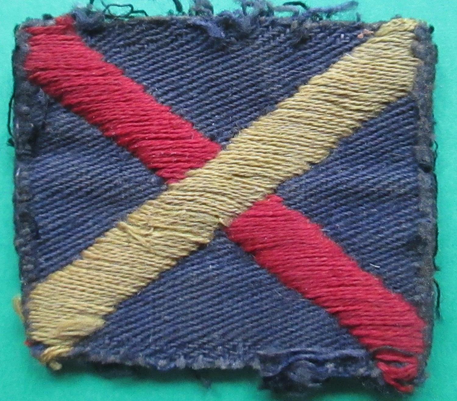 A WWII FIFE AND FORFAR YEOMANRY UNIT FLASH