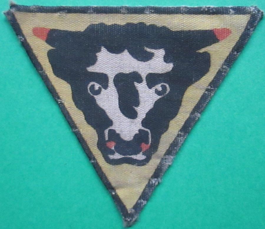 A WWII PRINTED 79th ARMOURED DIVISION FORMATION SIGN