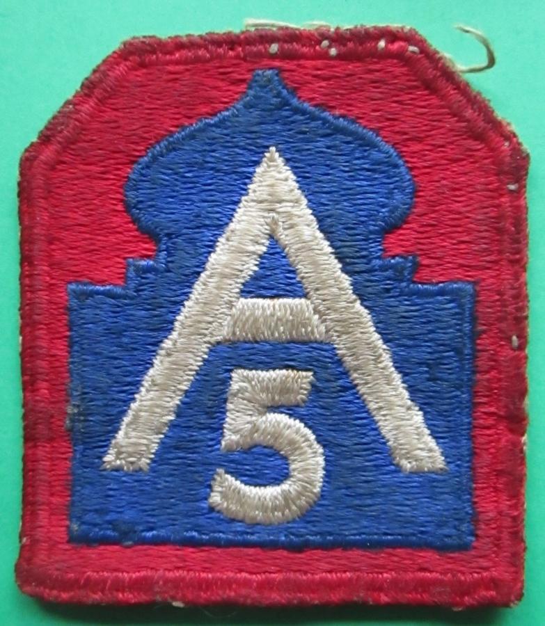 A WWII US 5TH ARMY PATCH