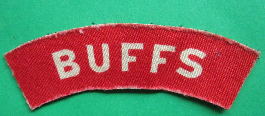 A WWII BUFFS PRINTED SHOULDER TITLE