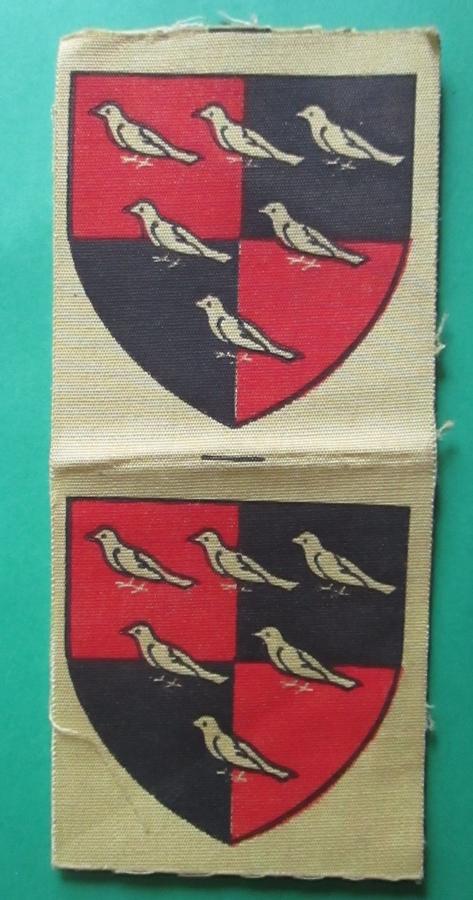A RARE WWII PAIR ( JOINED ) WEST SUSSEX DIVISION FORMATION SIGNS