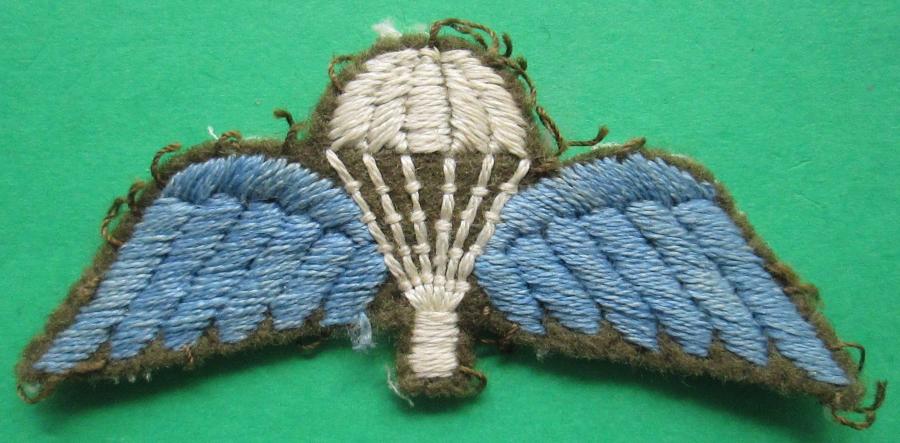 A GOOD USED EXAMPLE OF THE PARACHUTE QUALIFICATION JUMP WING