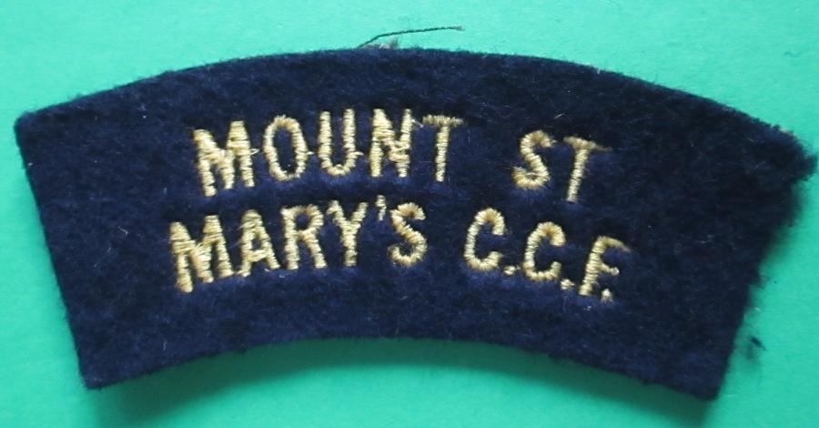 MOUNT ST MARY'S C.C.F SHOULDER TITLE