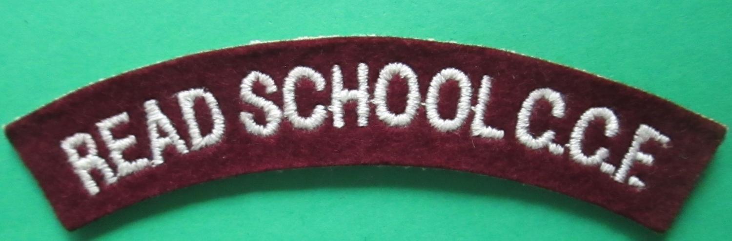 SHOULDER TITLE FOR THE READ SCHOOL C.C.F