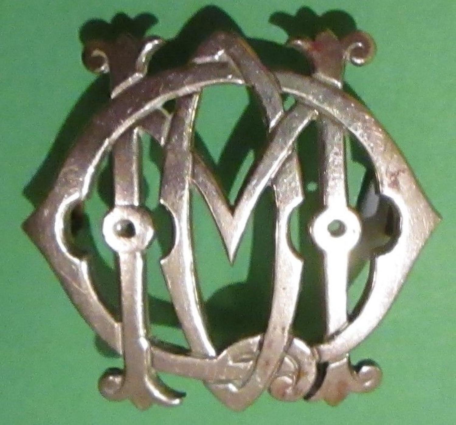 A QUEEN MARYS OWN HUSSARS ARM BADGE