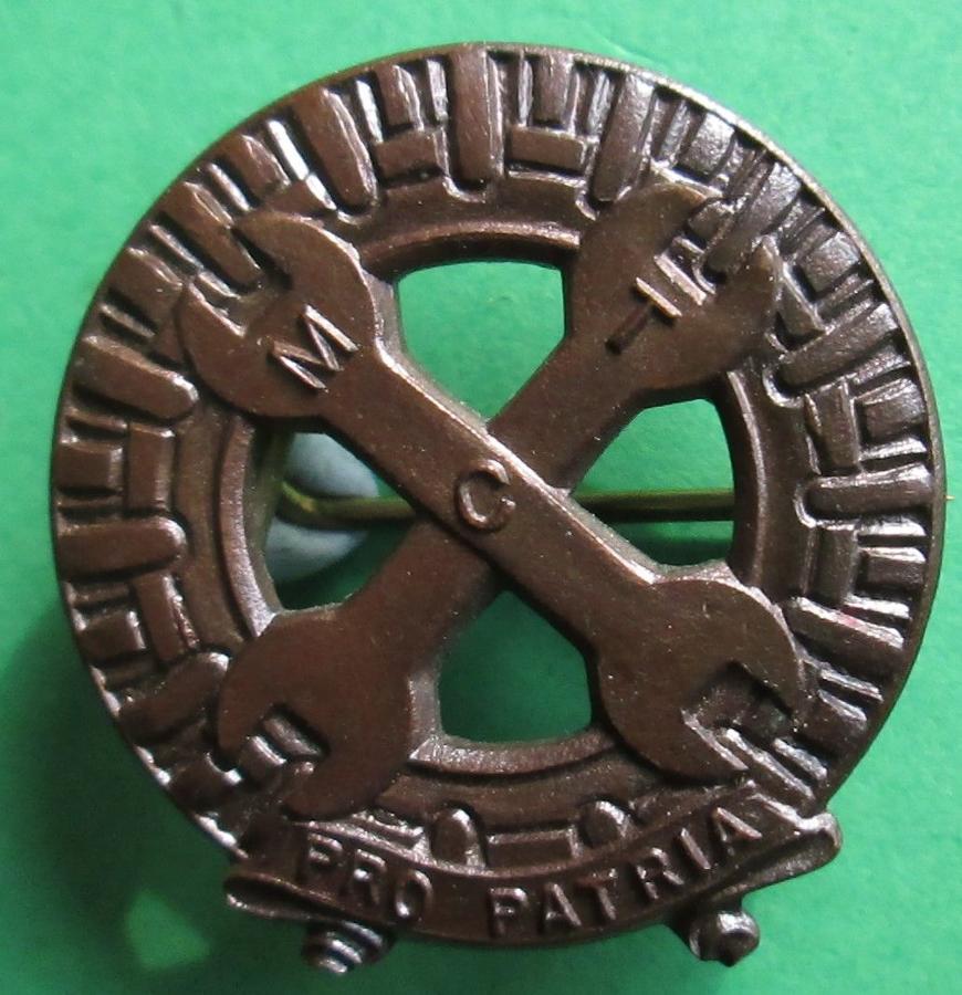 A WWII MECHANISED TRANSPORT CORPS BADGE