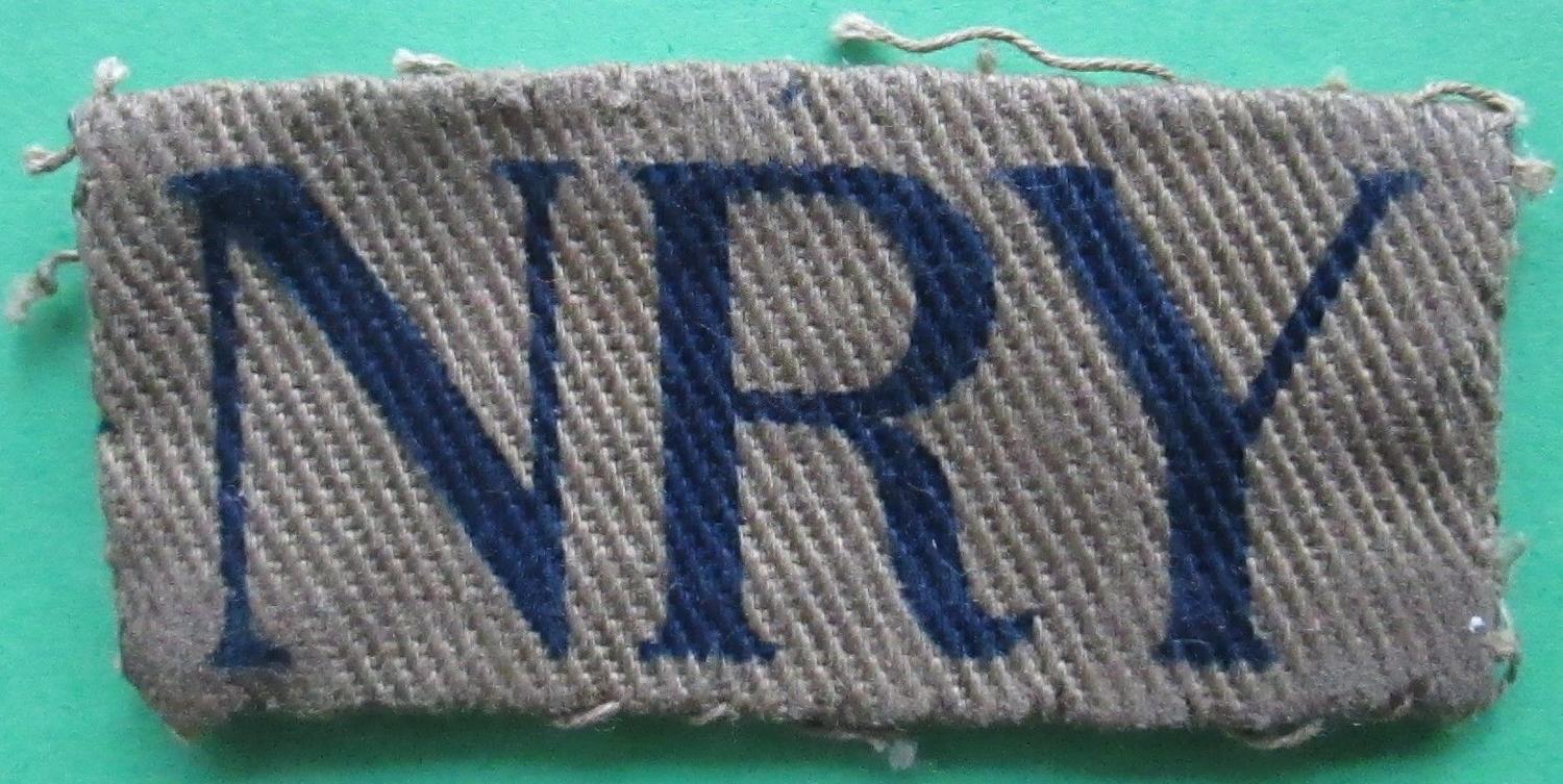 A HOME GUARD NORTH RIDING OF YORKSHIRE INSIGNIA