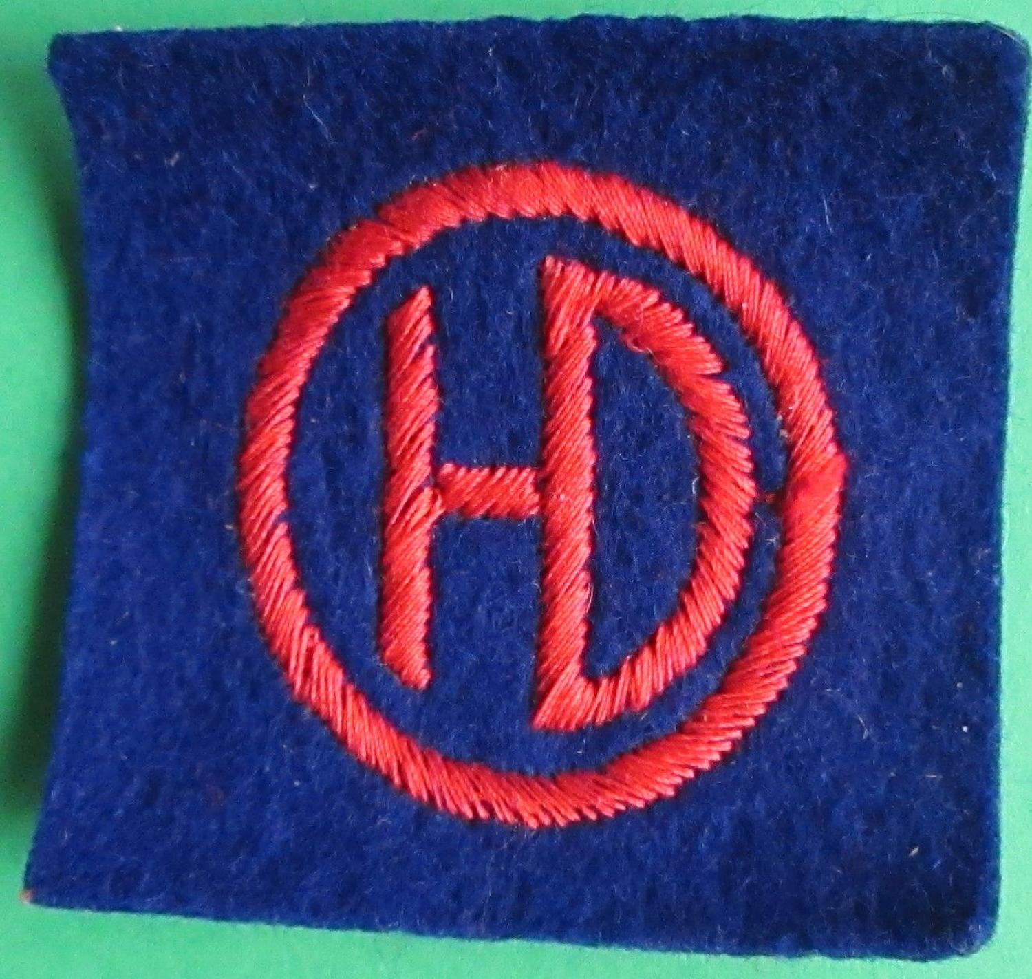 A PASTE BACK HIGHLAND DIVISION FORMATION PATCH
