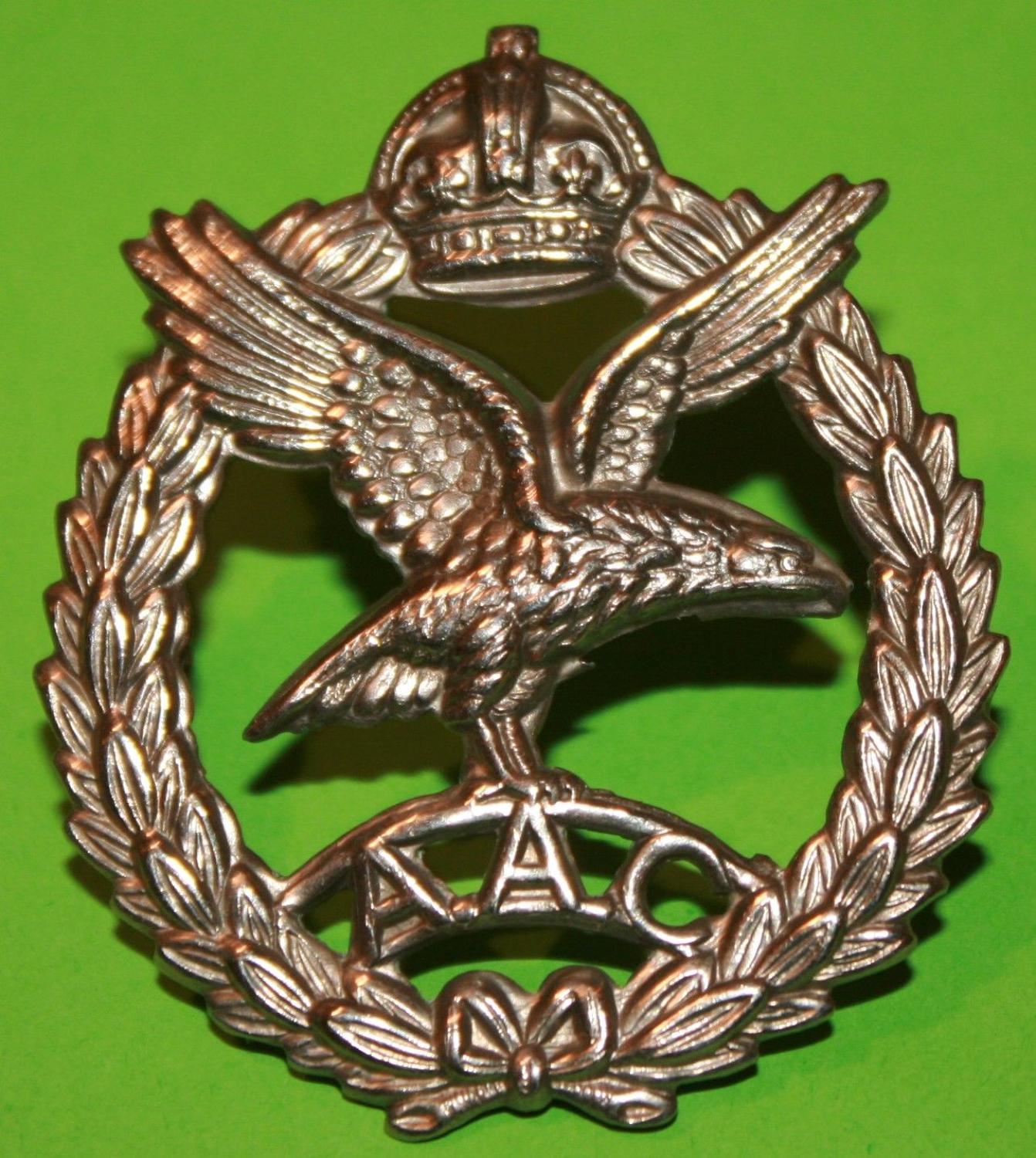 A WWII ARMY AIR CORPS OTHER RANKS CAP BADGE