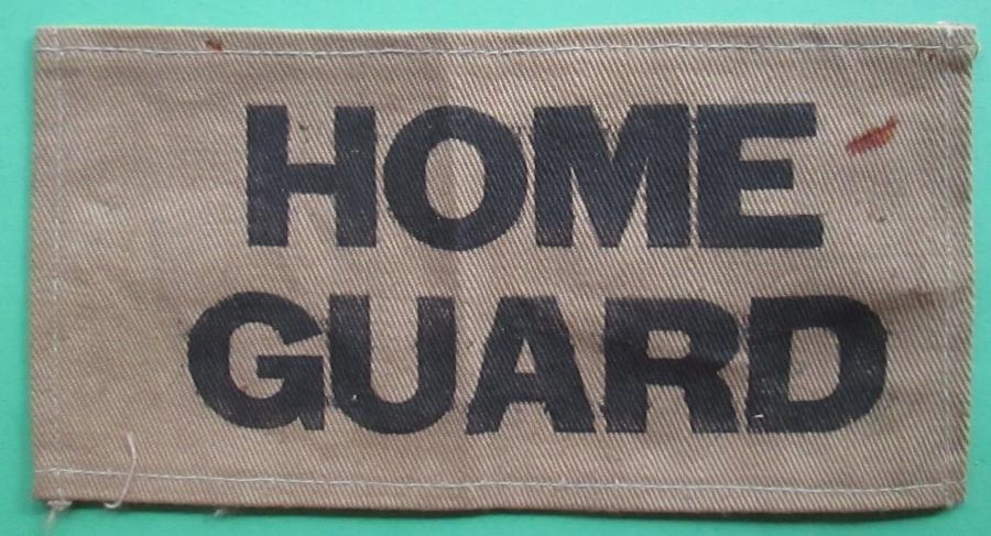 A WWII HOME GUARD STITCH ON ARM PATCH