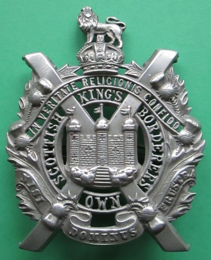A KINGS OWN SCOTTISH BORDERERS WARRANT OFFICERS BADGE