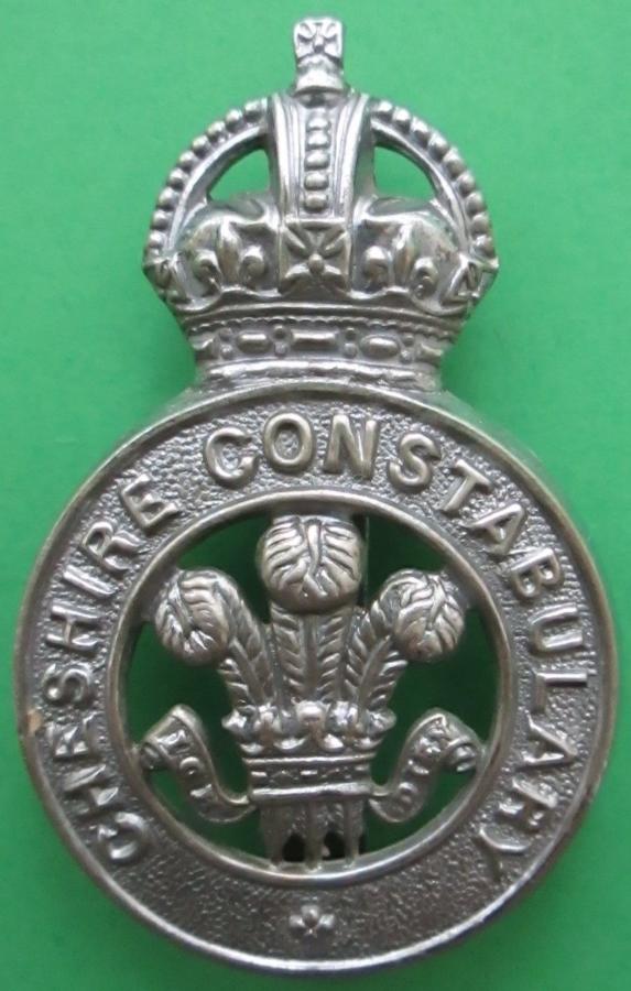 A POLICE BADGE FOR THE CHESHIRE CONSTABULARY