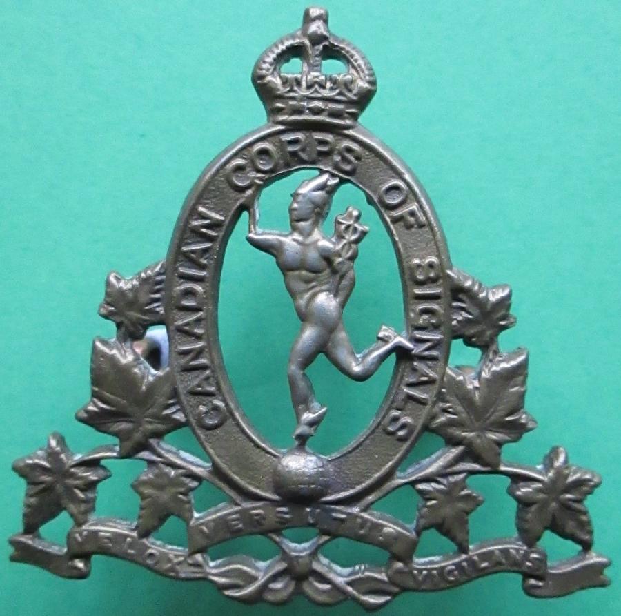 A CANADIAN CORPS OF SIGNALS BADGE