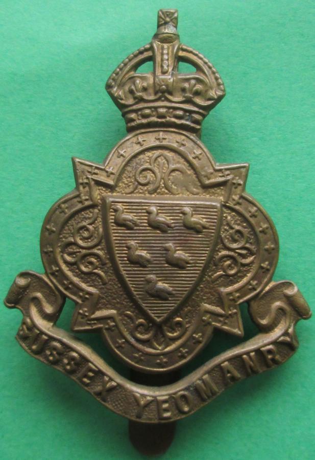 A CAP BADGE FOR THE SUSSEX YEOMANRY