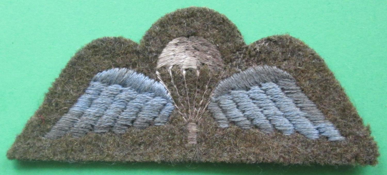 A GRUBBY WWII JUMP WING