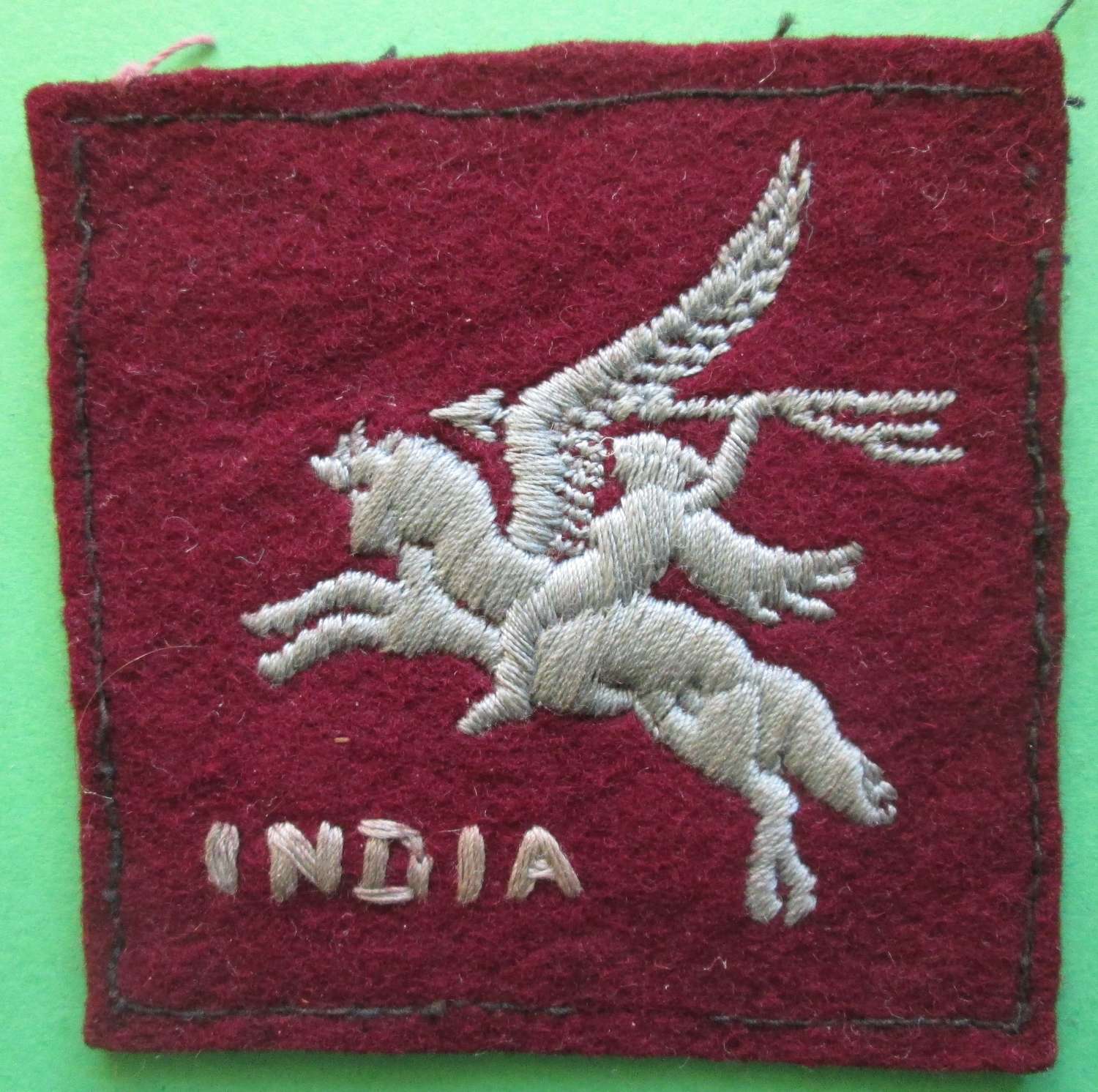 A 44TH INDIA AIRBORNE DIVISION SIGN