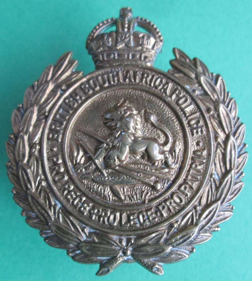 A PRE 1952 BRITISH SOUTH AFRICA POLICE CAP BADGE