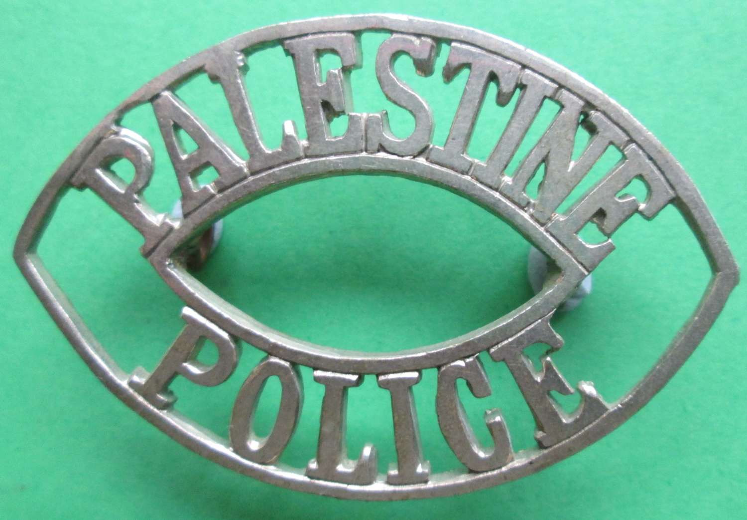A PALESTINE POLICE SHOULDER TITLE