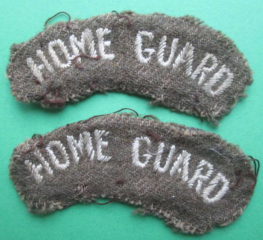 A PAIR OF RARE EARLY HOME GUARD TITLES