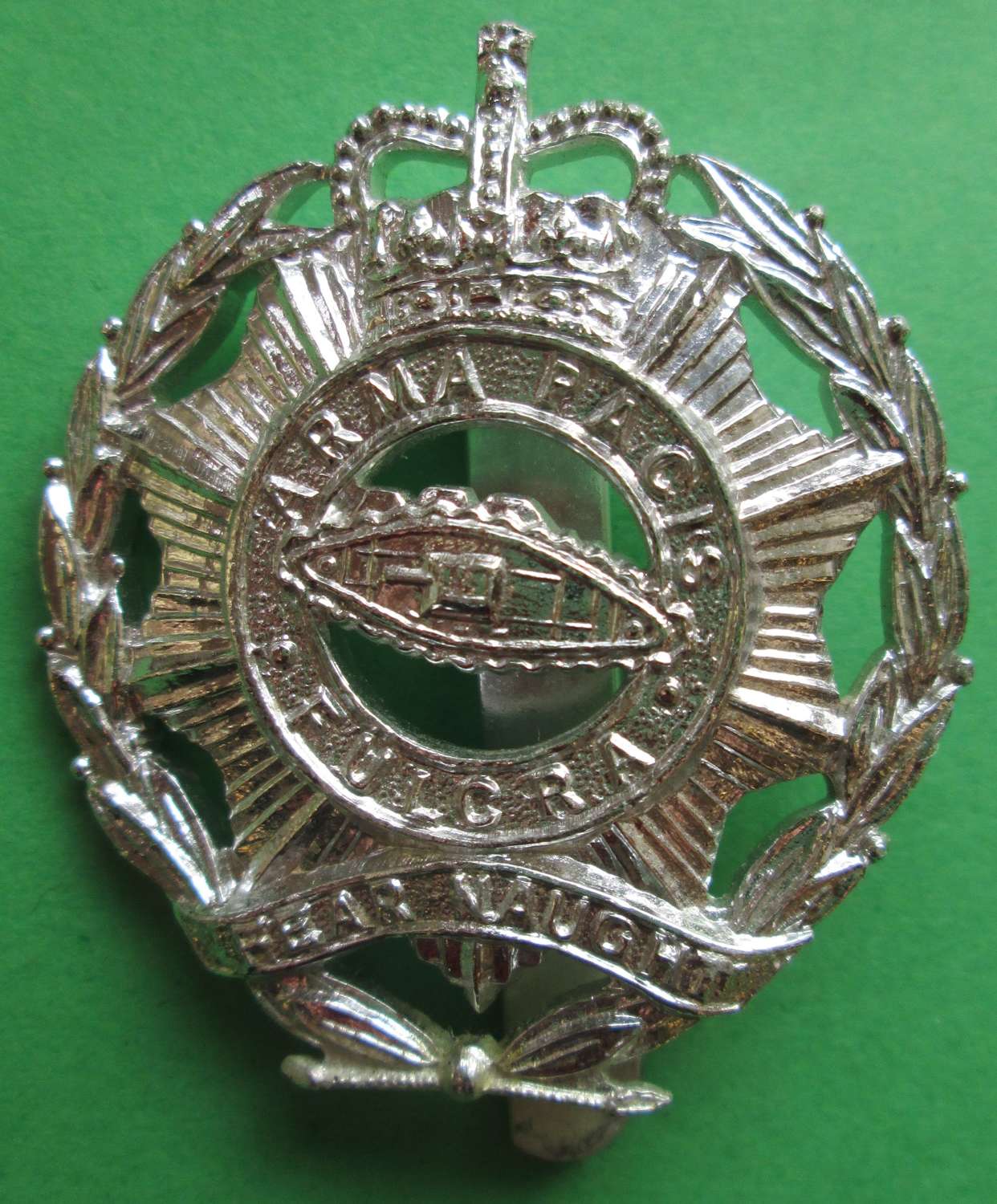 AN ANODISED BADGE FOR THE NORTH SOMERSET AND BRISTOL YEOMANRY