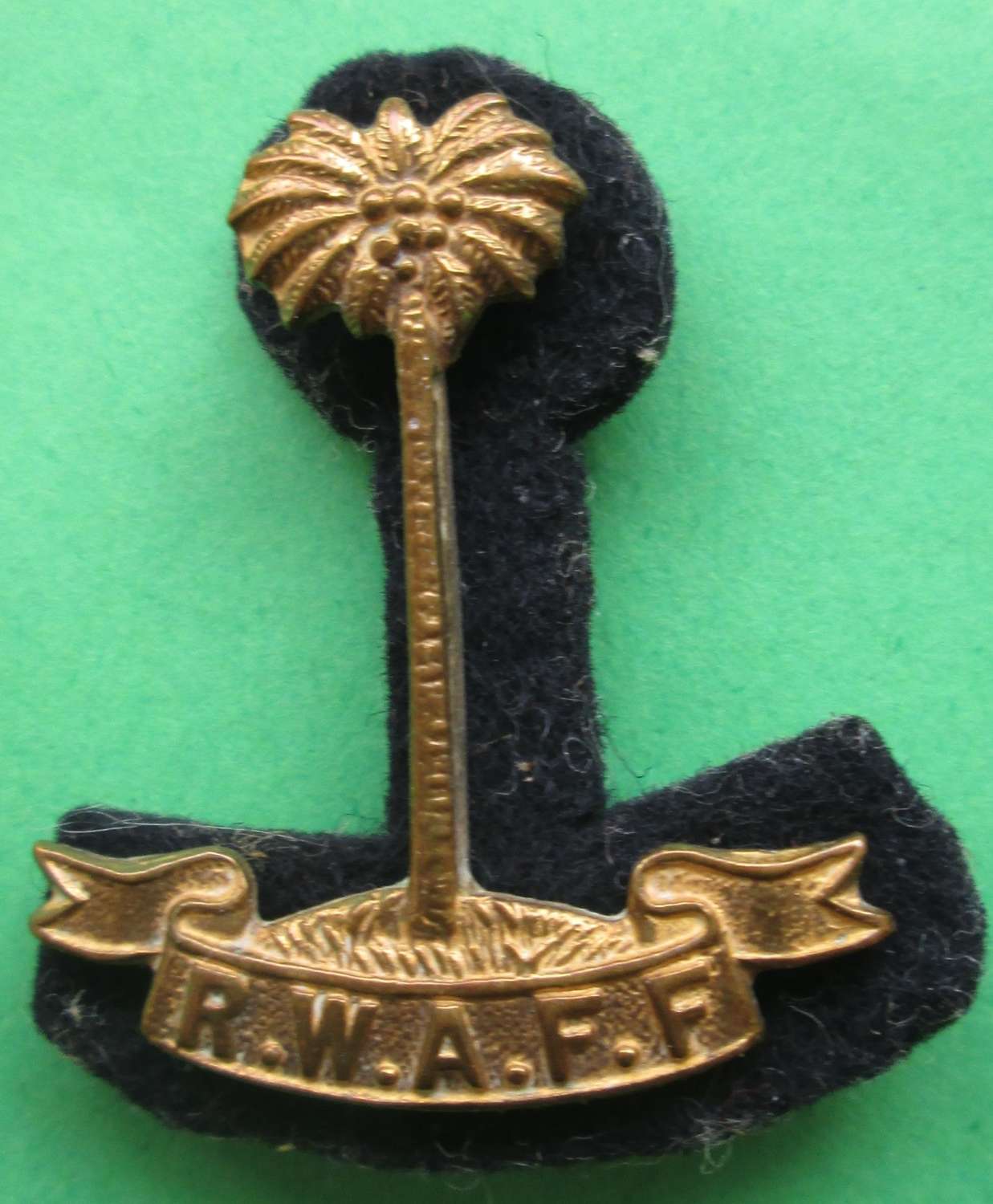 A ROYAL WEST AFRICAN FRONTIER FORCE GILT OFFICERS BADGE
