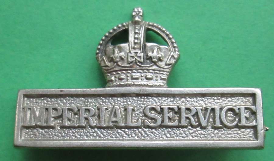 A WWI PERIOD IMPERIAL SERVICE BADGE