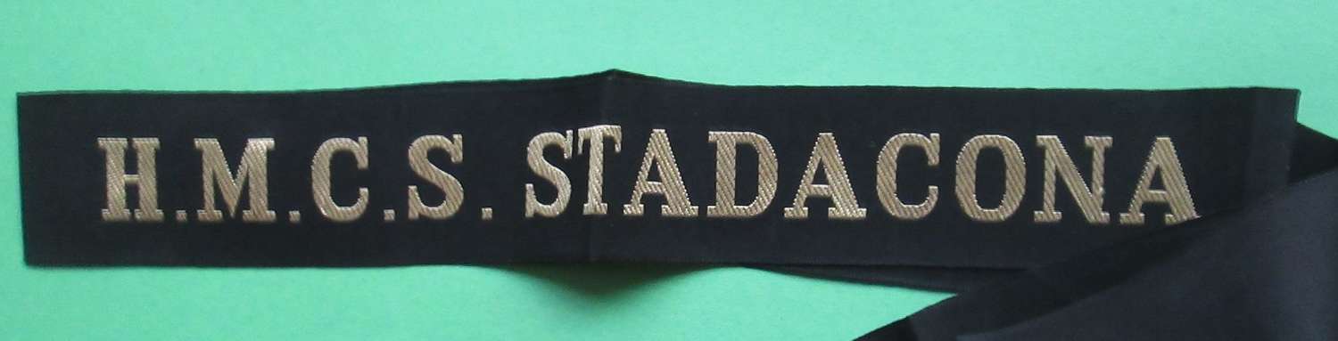 A H.M.C.S.STADACONA CAP TALLY