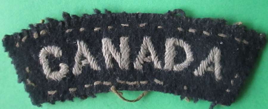 A WWII CANADIAN ARMY SHOULDER TITLE