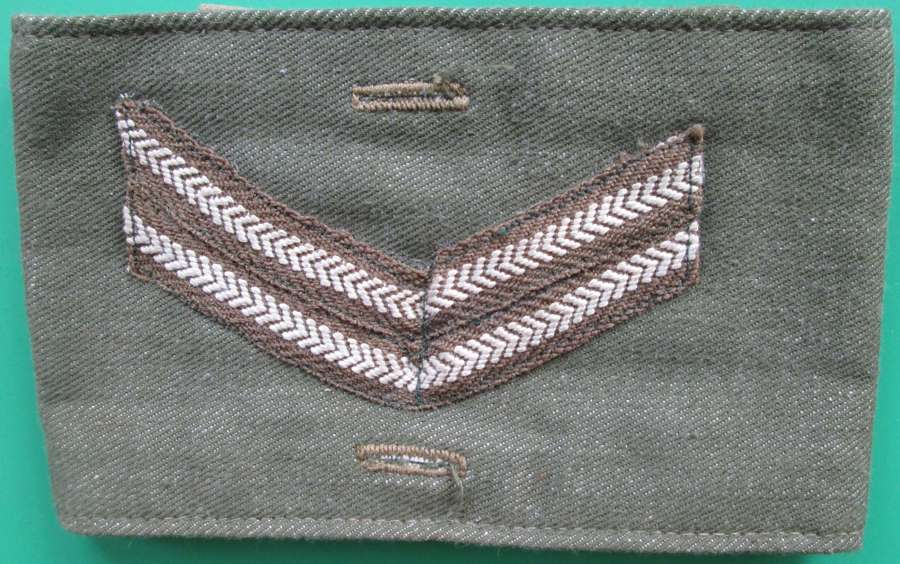 A CORPORAL'S/BOMBARDIERS RANK ARM BAND