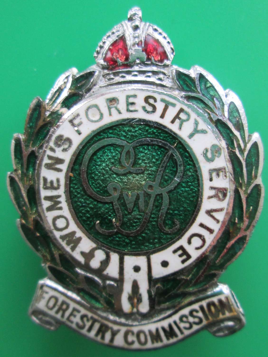 A WOMEN'S FORESTRY COMMISSION PIN BROOCH