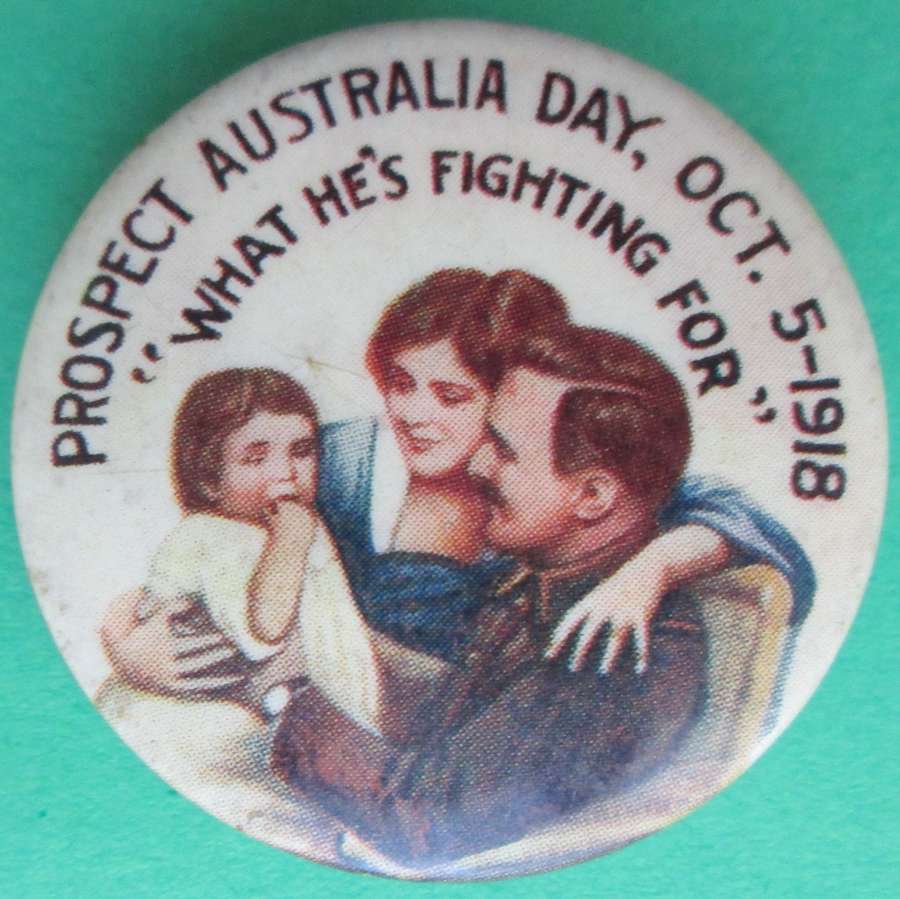 A WWI AUSTRALIAN OCTOBER 1918 PROSPECT DAY BADGE