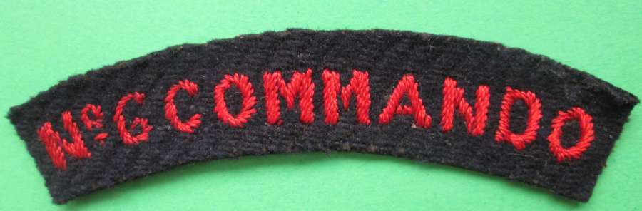 SHOULDER TITLE FOR THE NUMBER 6 COMMANDO GROUP