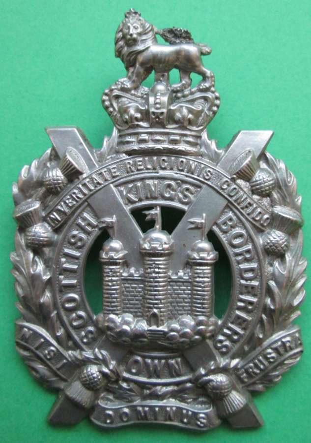 A VICTORIAN KINGS OWN SCOTTISH BORDERERS GLENGARRY BADGE