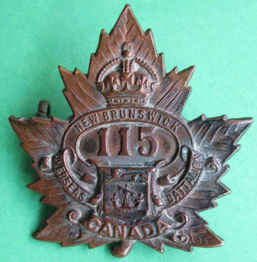 A CANADIAN 115TH INFANTRY BATTALION BADGE