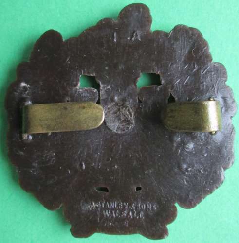 A PLASTIC ESSEX REGIMENT CAP BADGE