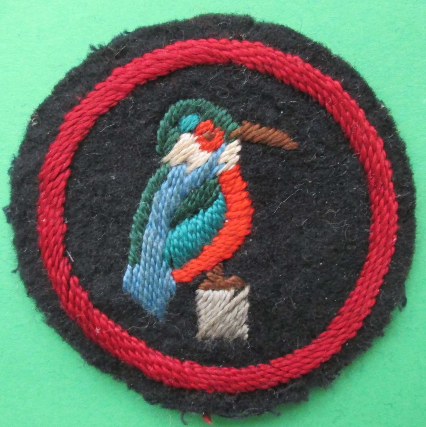 A  PATROL KINGFISHER EMBLEM BADGE FOR THE GIRL GUIDES