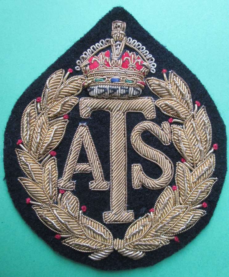 AN ATS BREAST BADGE IN BULLION WIRE