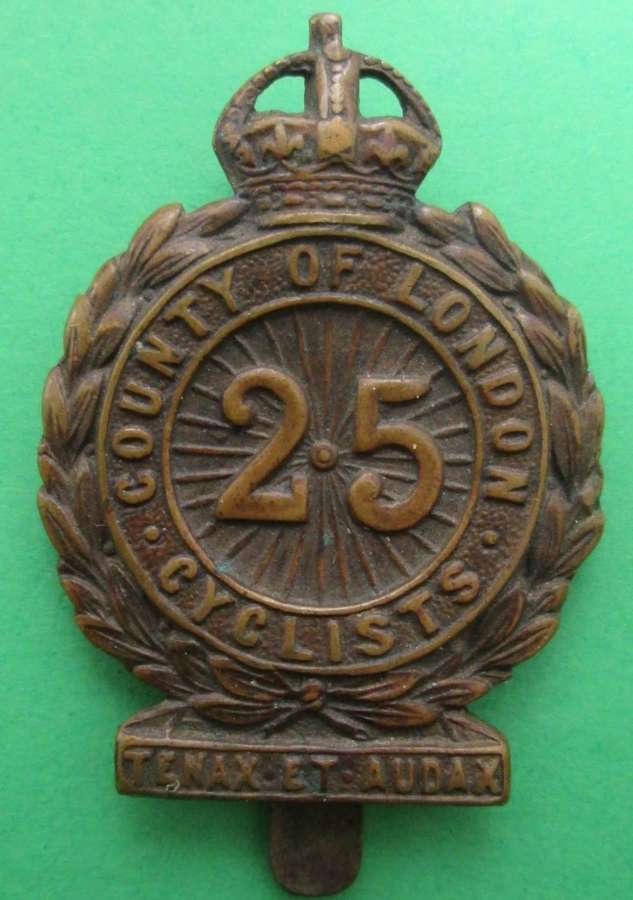 A 25TH COUNTY OF LONDON CAP BADGE