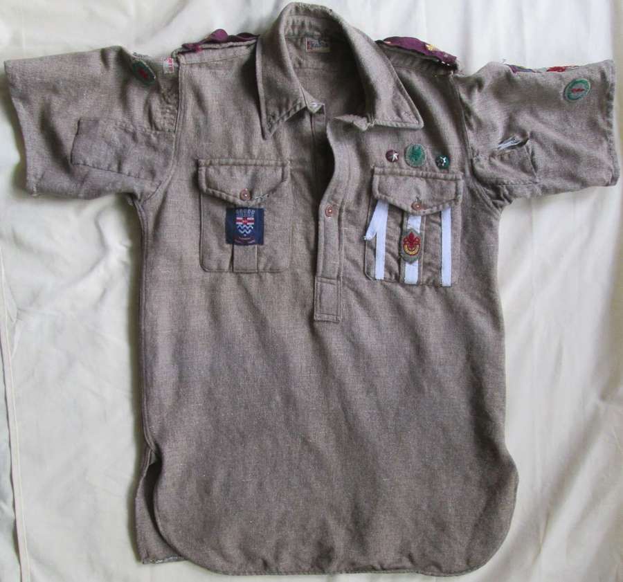 A BOY SCOUT SHIRT FROM THE 1950'S