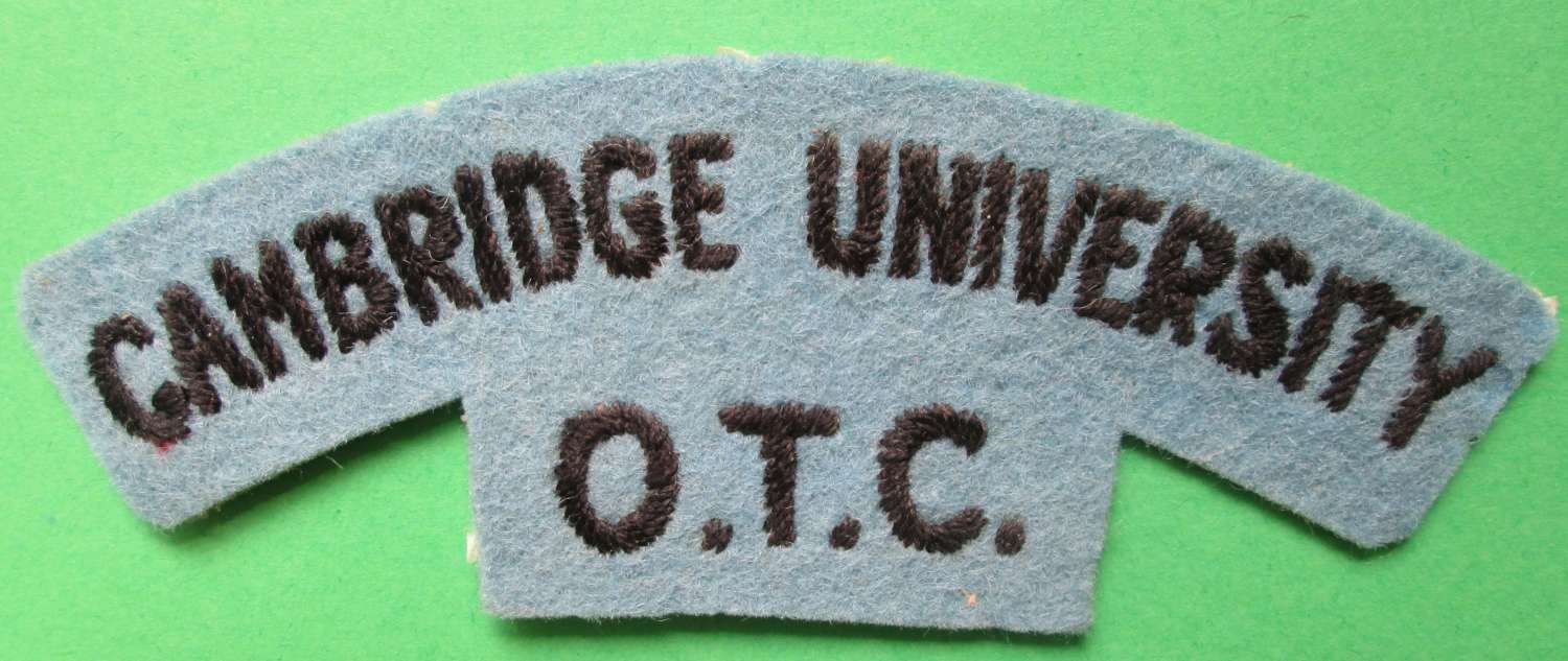 A CAMBRIDGE UNIVERSITY O.T.C SHOULDER TITLE