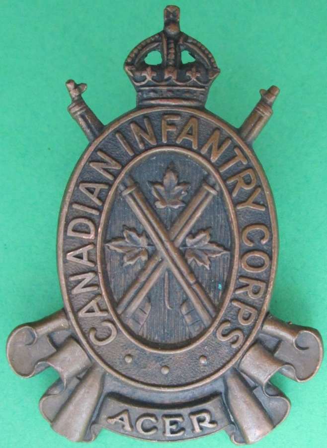 A CANADIAN INFANTRY CORPS BADGE
