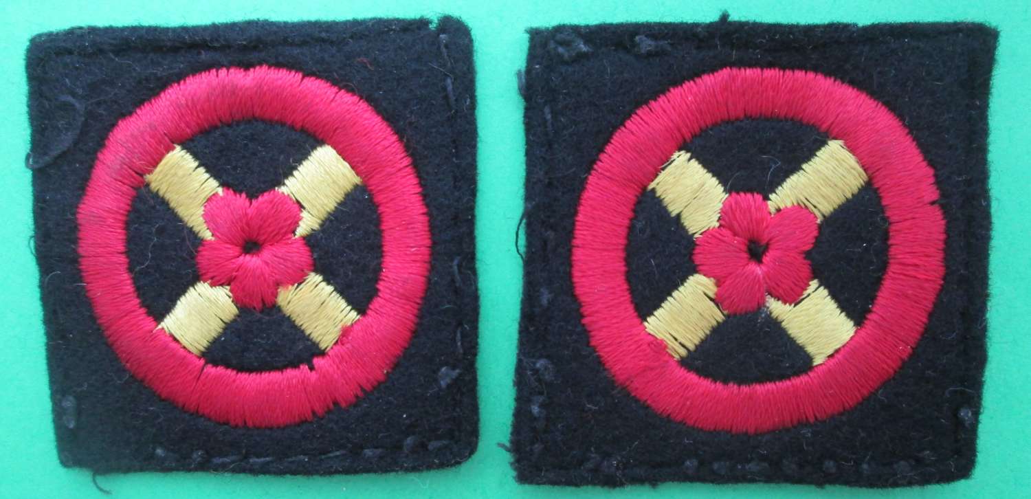A PAIR OF WESTERN COMMAND FORMATION SIGNS