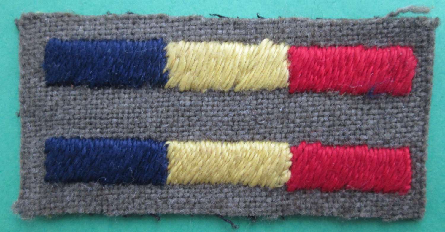 A PAIR OF ARM OF SERVICE STRIPS FOR R.E.M.E