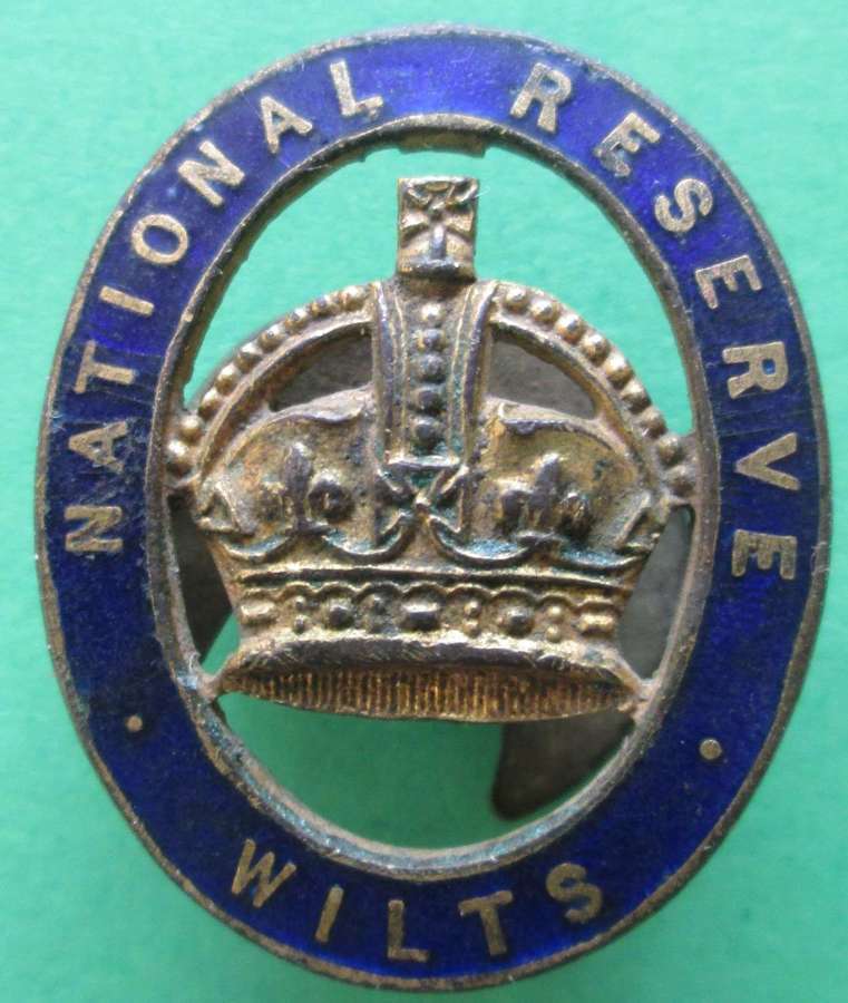 WILTSHIRE NATIONAL RESERVE LAPEL BADGE