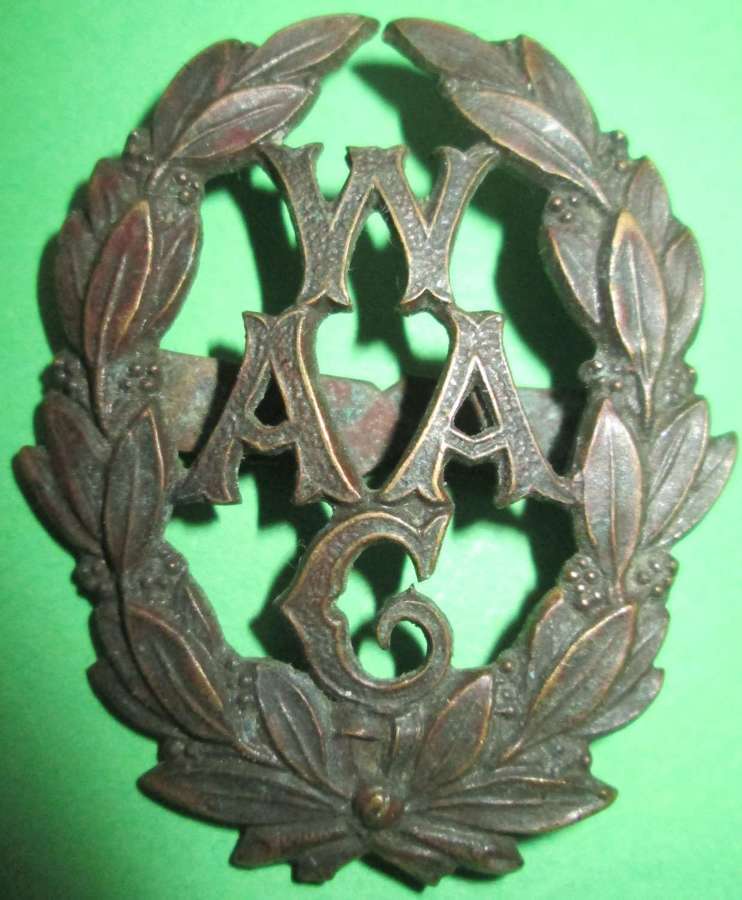 A WOMEN'S AUXILLIARY ARMY CORPS CAP BADGE
