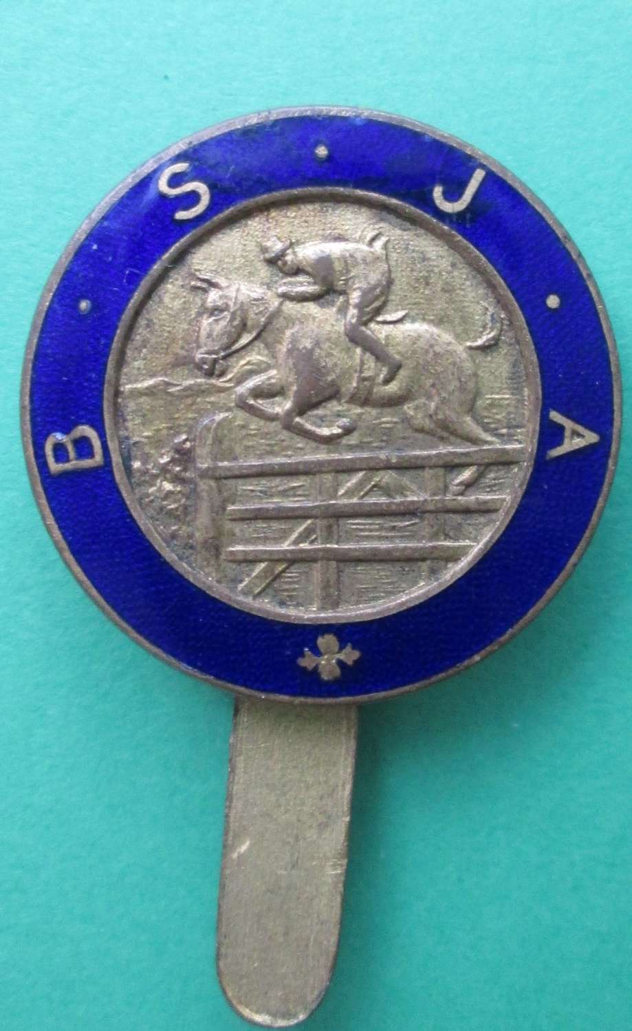 A BRITISH SHOW JUMPING ASSOCIATION BADGE OLD EXAMPLE