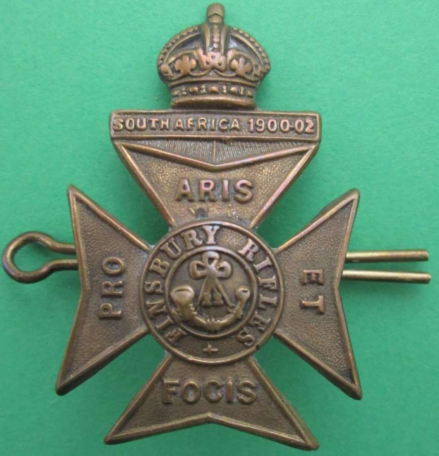 A Finsbury Rifles ( County of London regt) cap badge