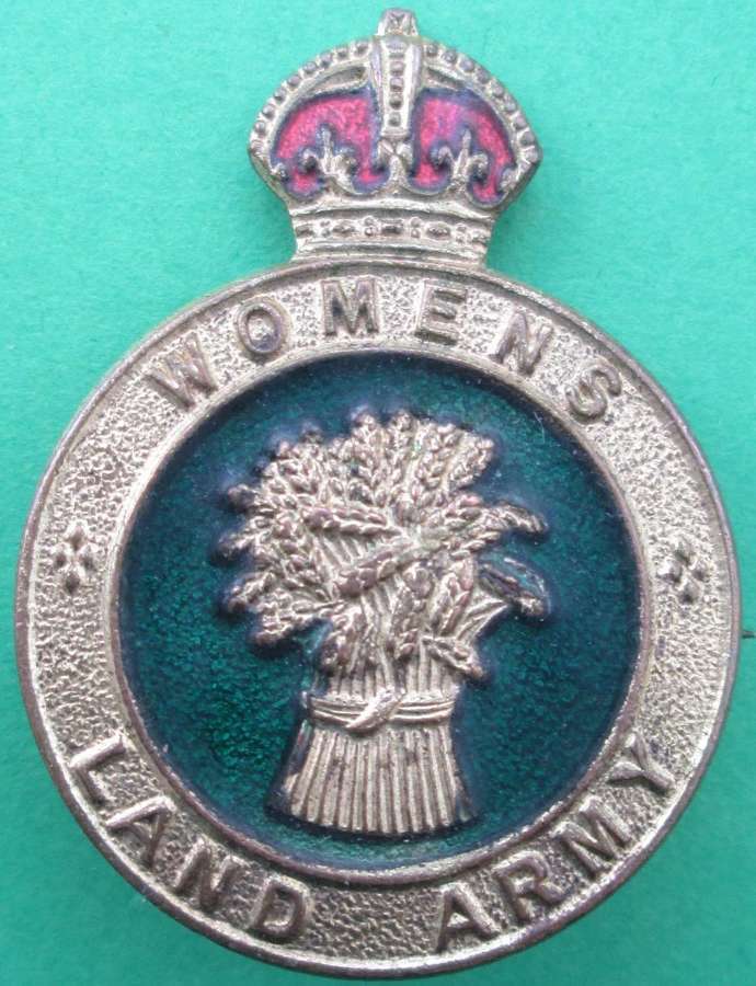 A Women's Land Army cap badge
