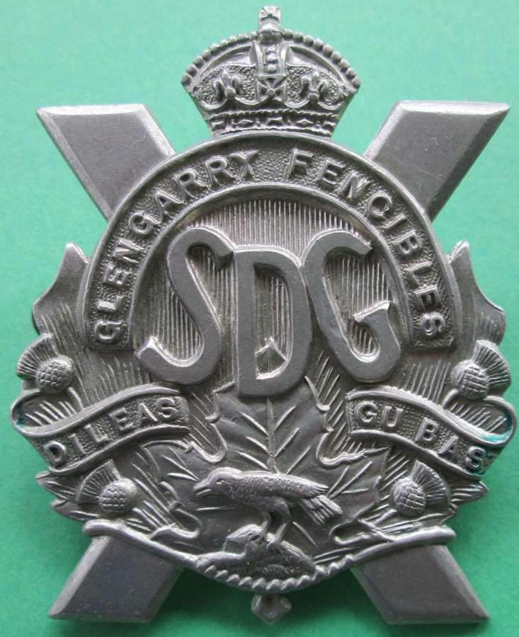 THE DUNDAS,STORMONT AND GLENGARRY HIGHLANDERS BADGE